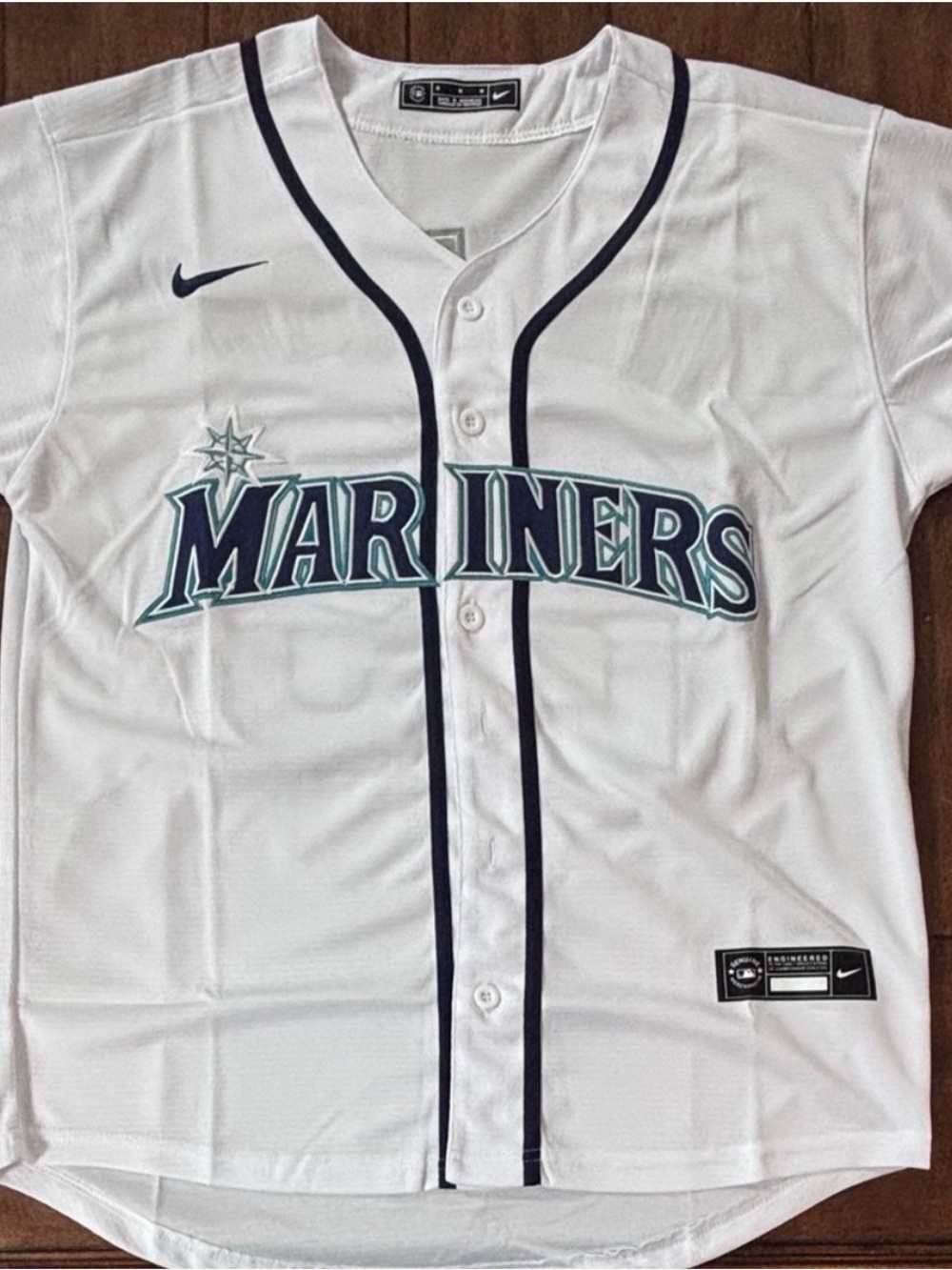 Cal Raleigh Seattle Mariners White Jersey Adult Medium NEW without tags!